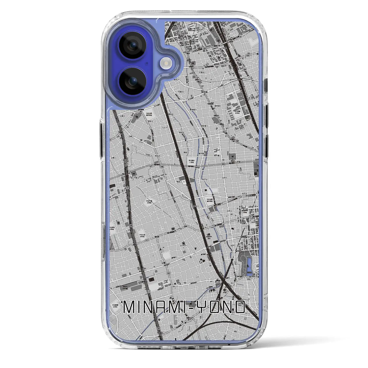 【南与野(埼玉県)】地図柄iPhoneケース(MagSafeタイプ)