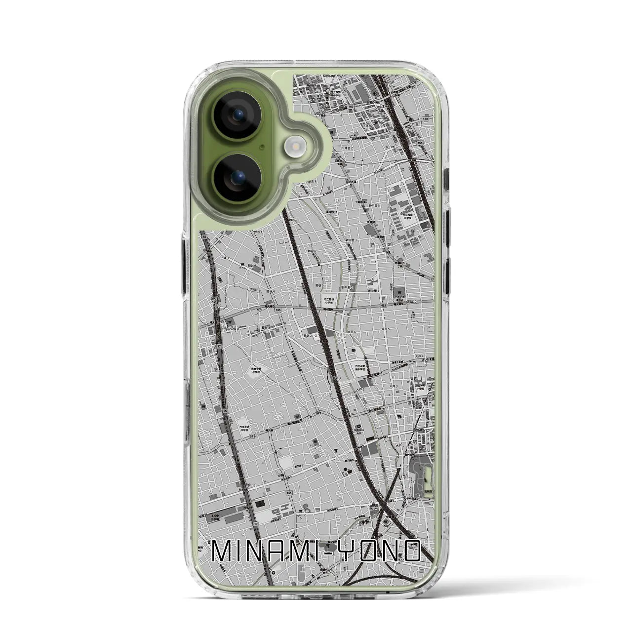 【南与野(埼玉県)】地図柄iPhoneケース(MagSafeタイプ)