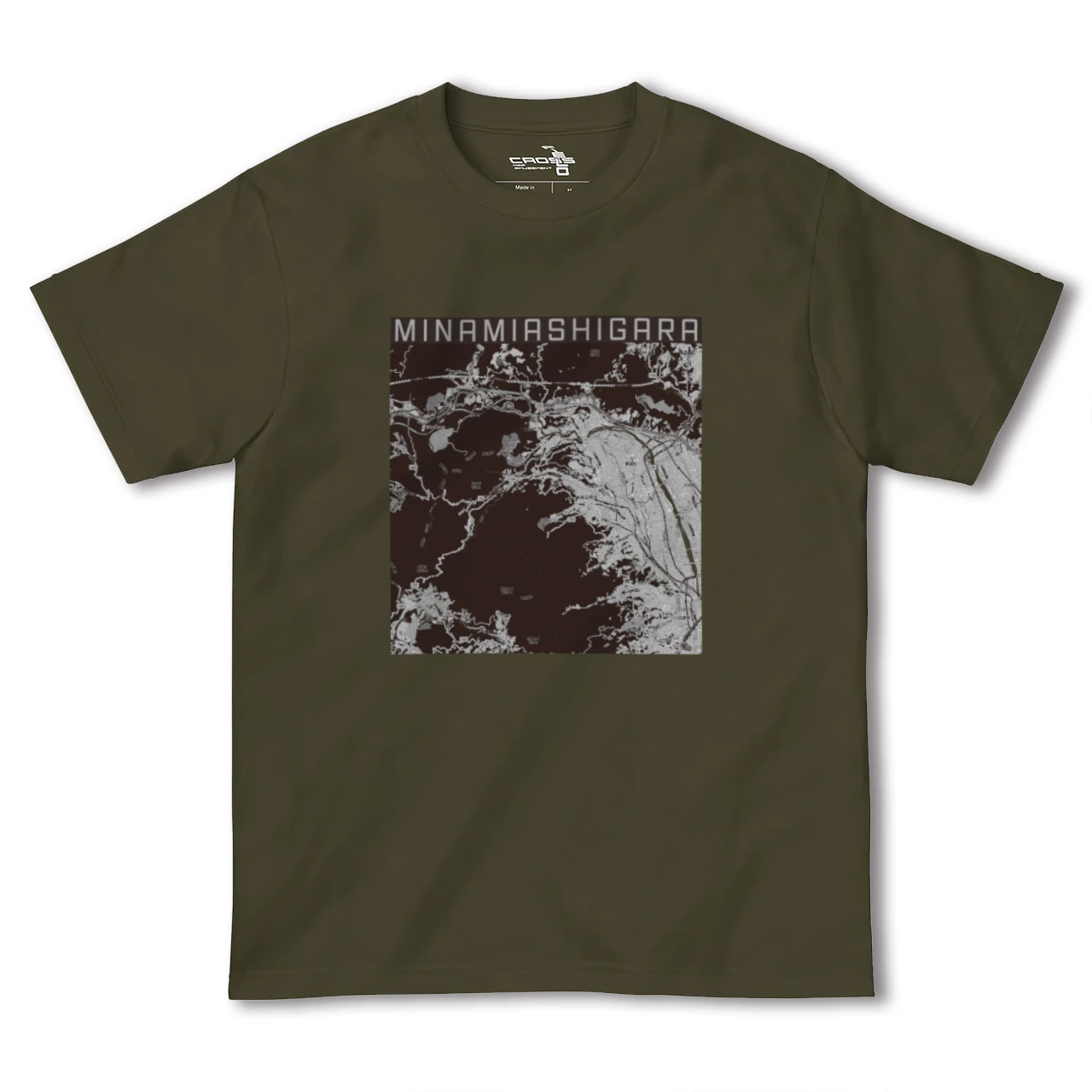 【南足柄(神奈川県)】地図柄ヘビーウェイトTシャツ