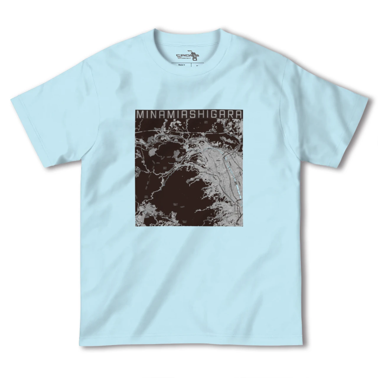 【南足柄(神奈川県)】地図柄ヘビーウェイトTシャツ