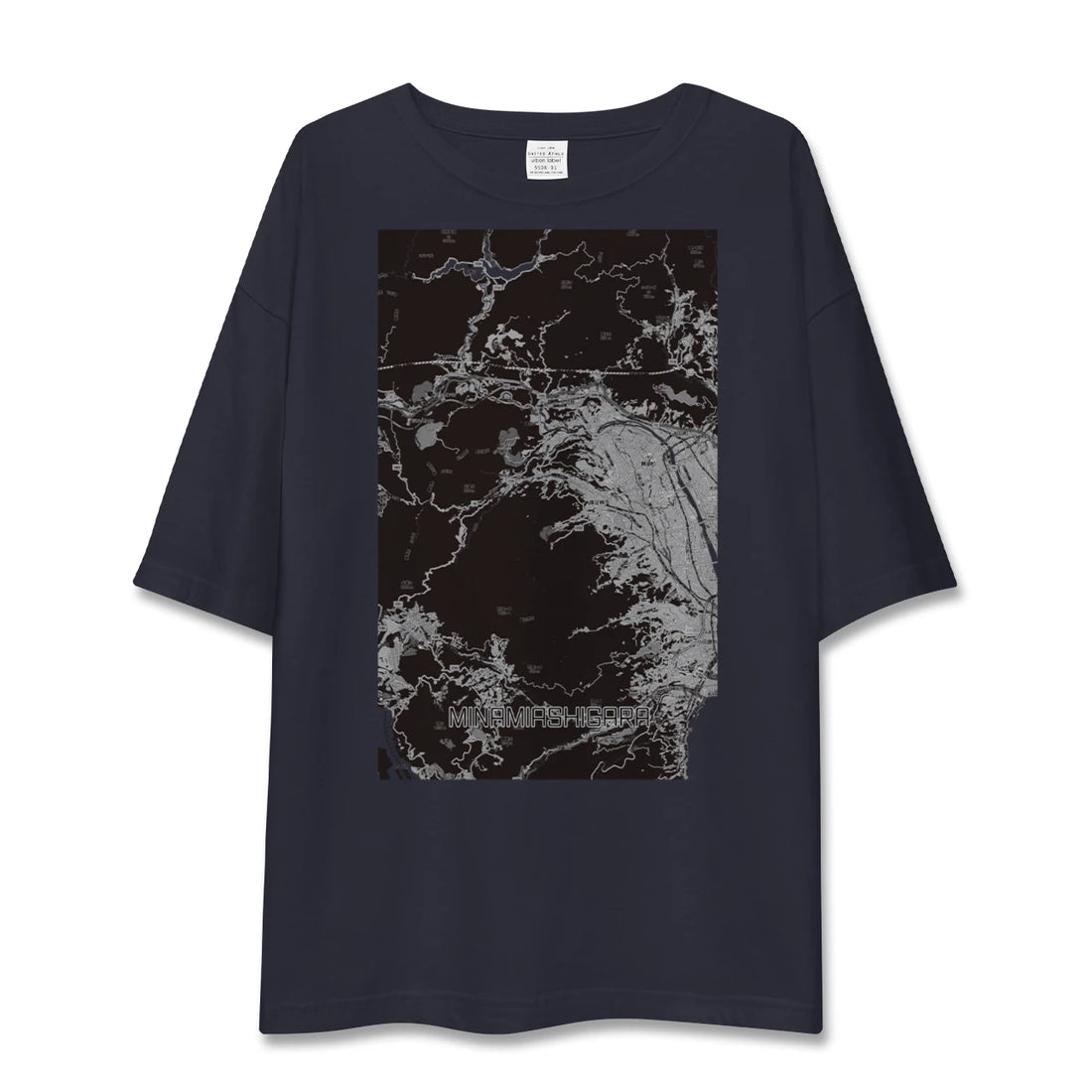 【南足柄(神奈川県)】地図柄ビッグシルエットTシャツ