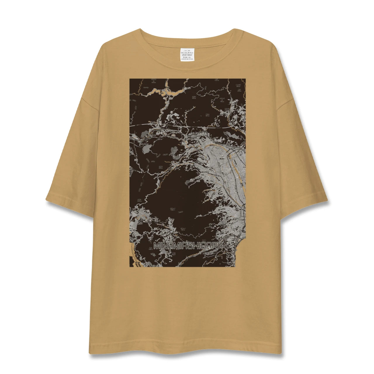 【南足柄(神奈川県)】地図柄ビッグシルエットTシャツ