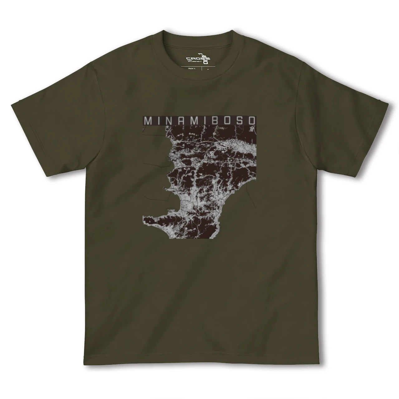 【南房総(千葉県)】地図柄ヘビーウェイトTシャツ