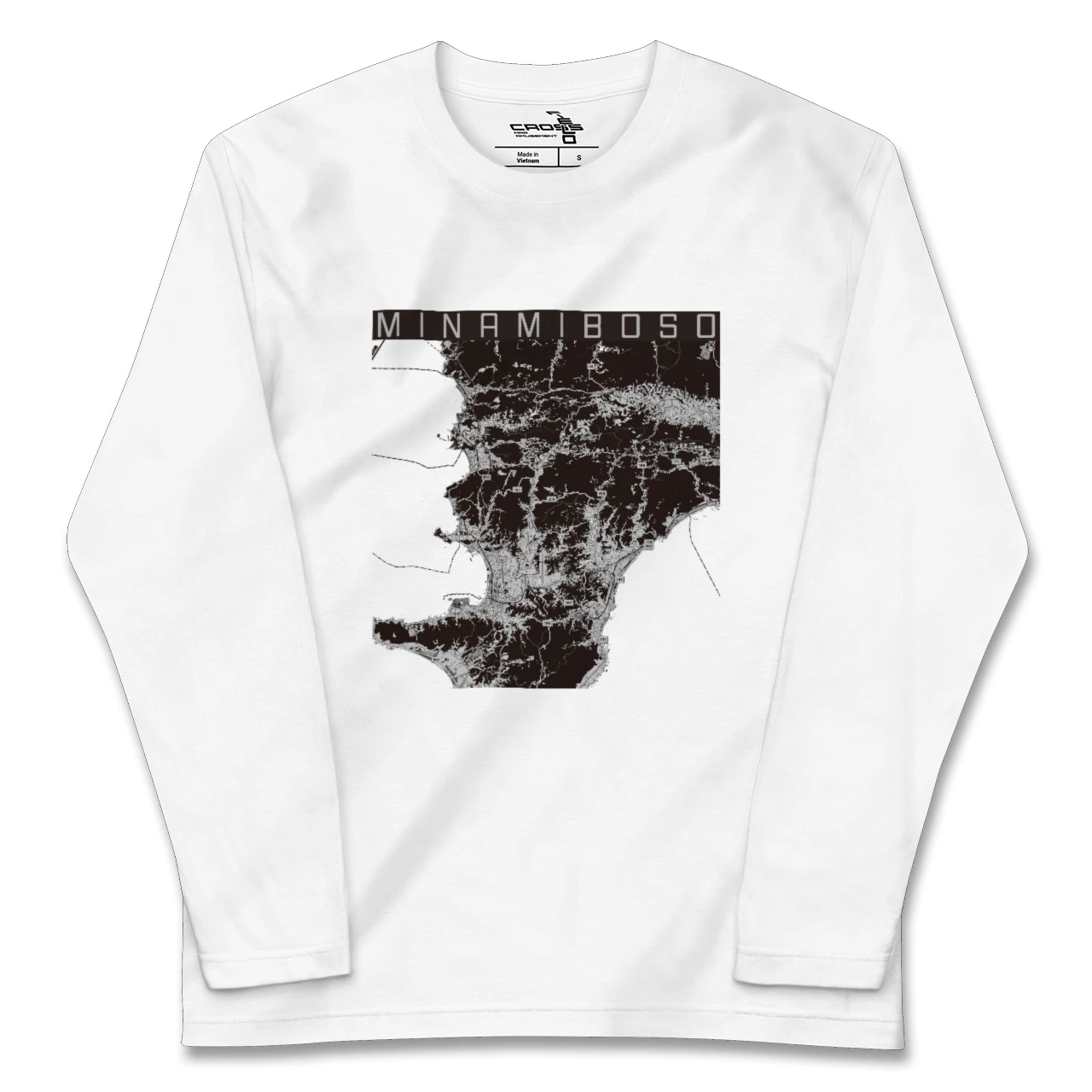 【南房総(千葉県)】地図柄ロングスリーブTシャツ