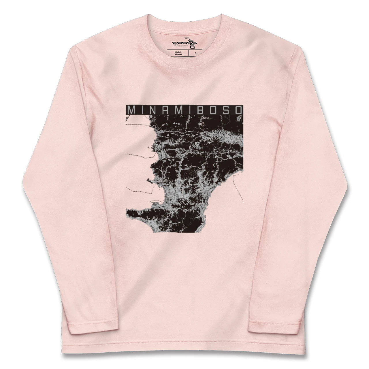 【南房総(千葉県)】地図柄ロングスリーブTシャツ