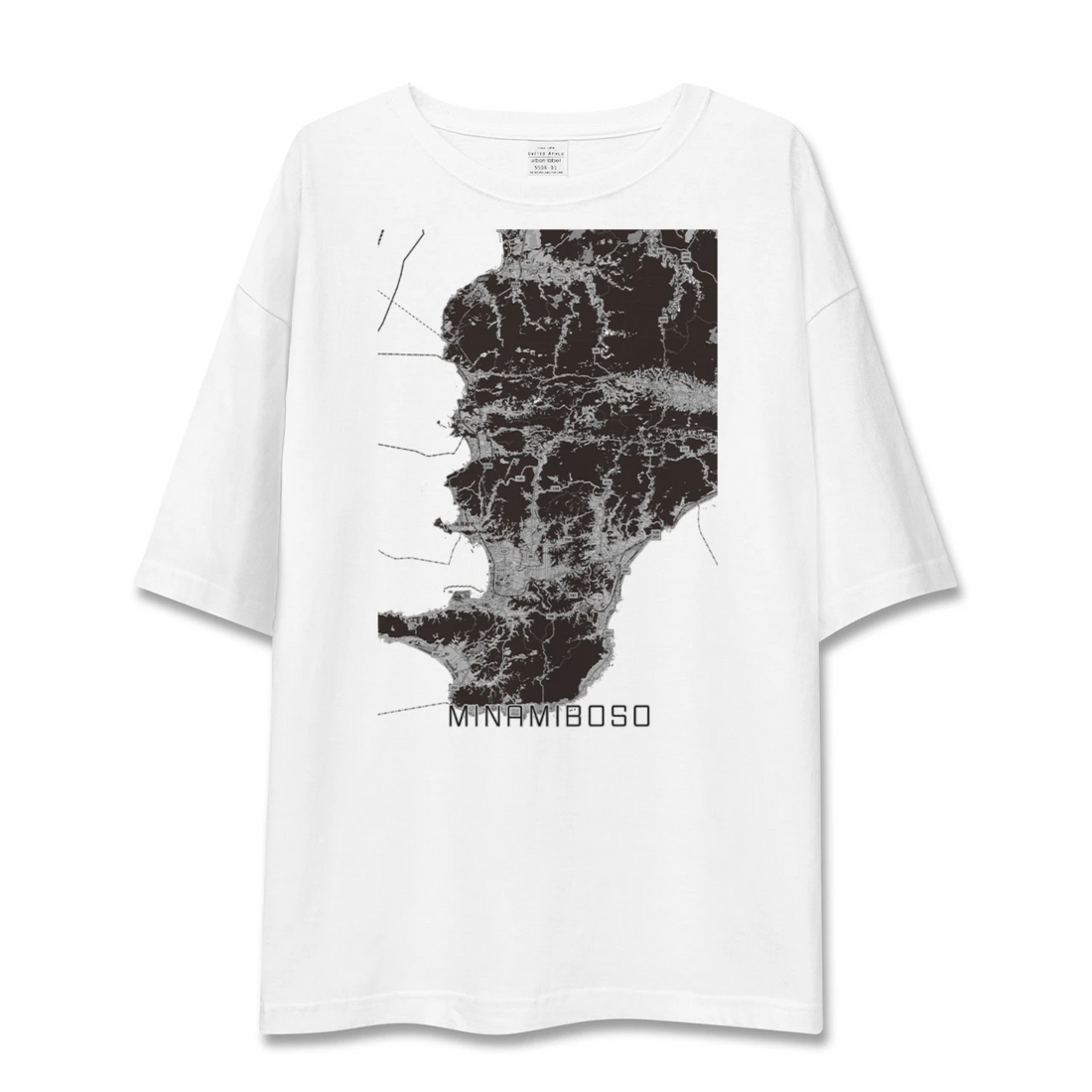 【南房総(千葉県)】地図柄ビッグシルエットTシャツ