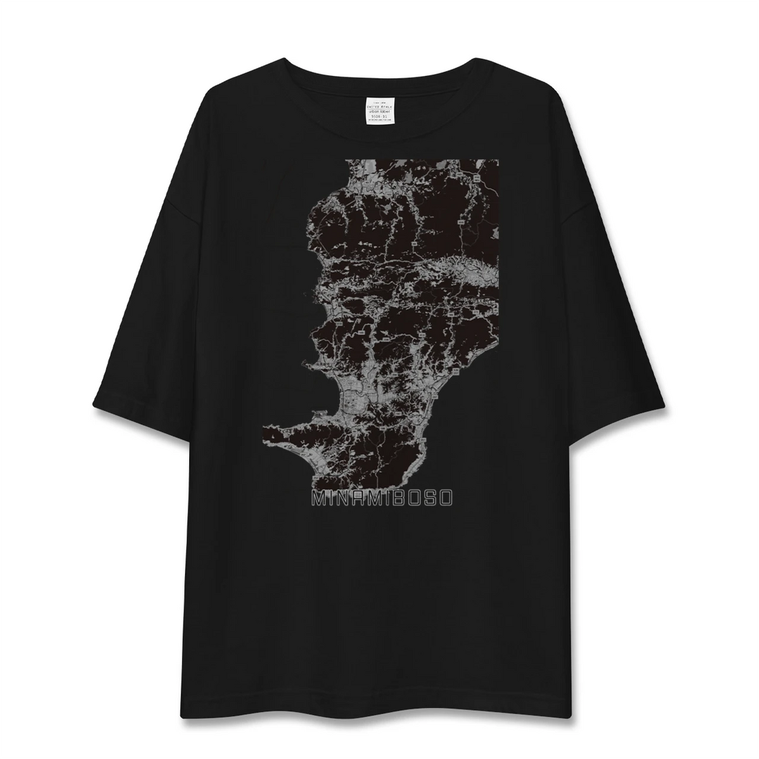 【南房総(千葉県)】地図柄ビッグシルエットTシャツ