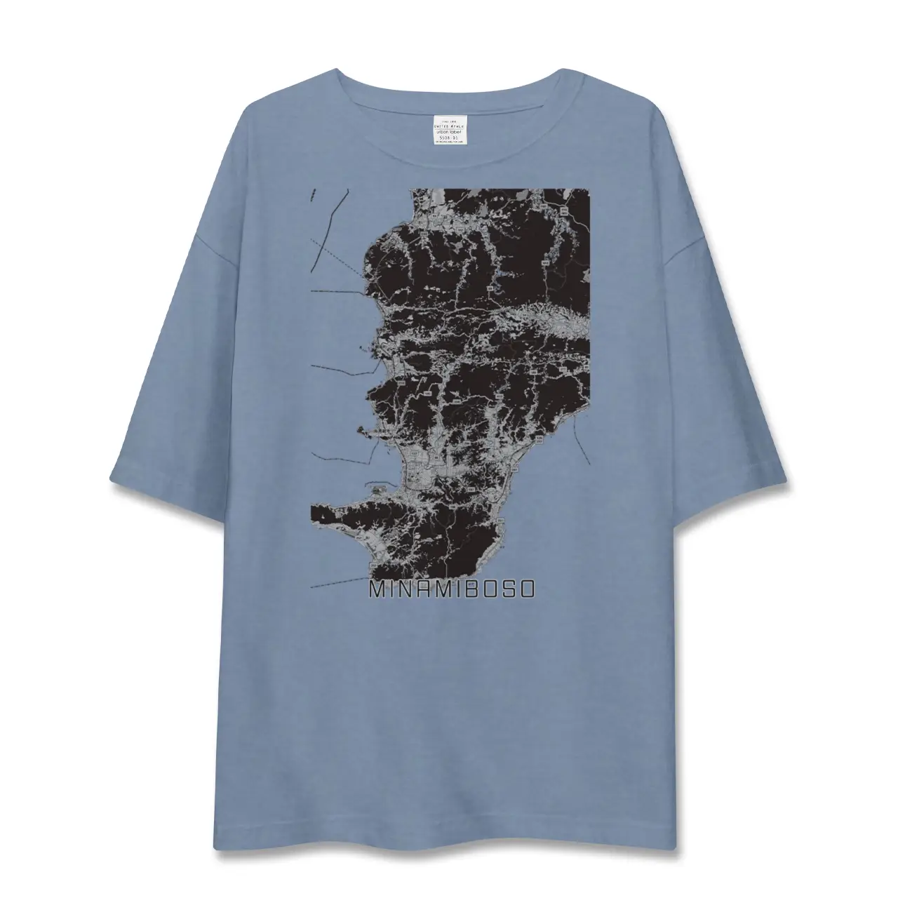【南房総(千葉県)】地図柄ビッグシルエットTシャツ