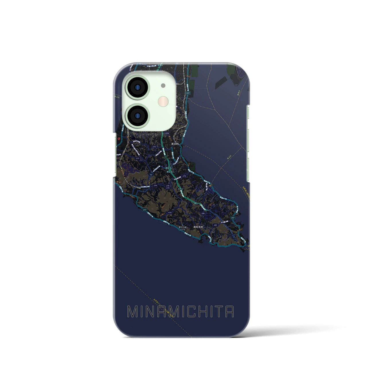【南知多(愛知県)】地図柄iPhoneケース(バックカバータイプ)