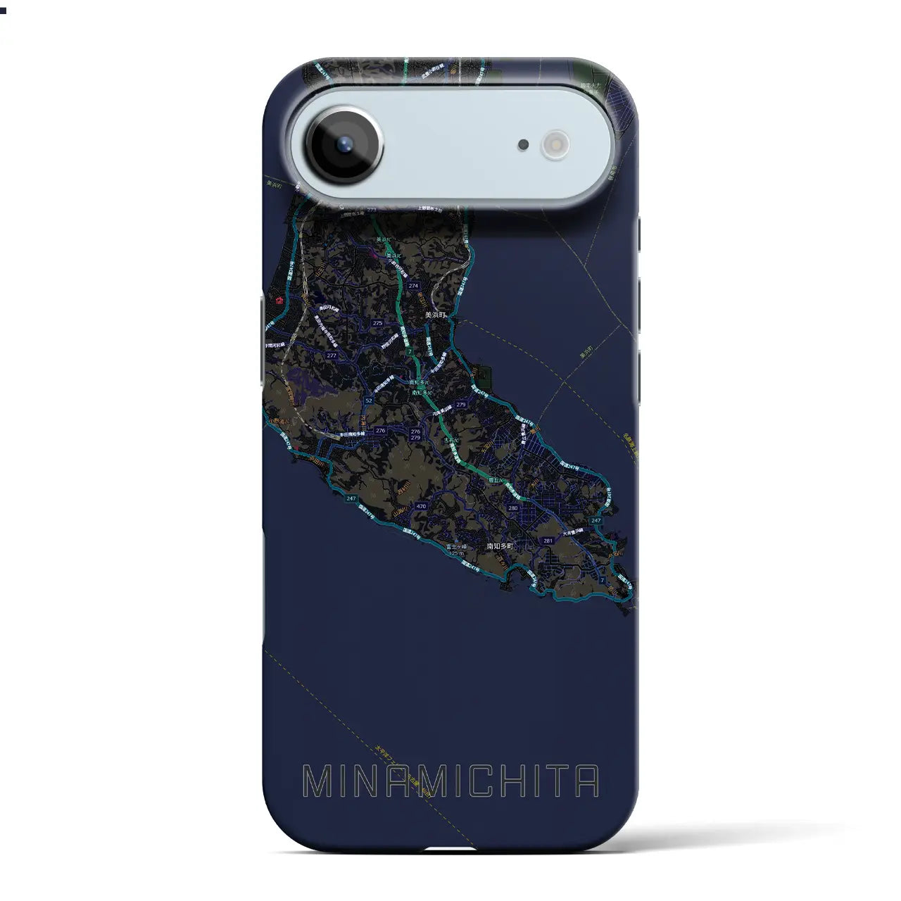【南知多(愛知県)】地図柄iPhoneケース(バックカバータイプ)
