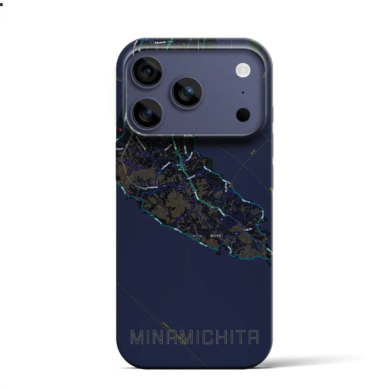 【南知多(愛知県)】地図柄iPhoneケース(バックカバータイプ)