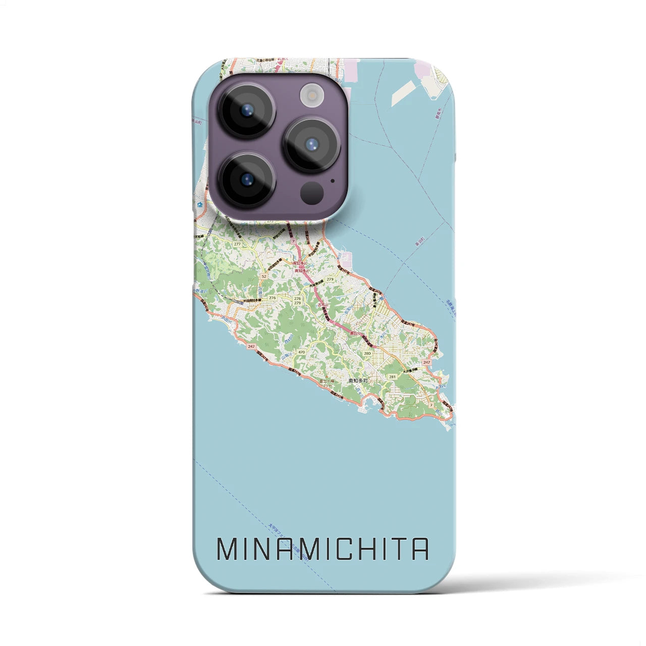 【南知多(愛知県)】地図柄iPhoneケース(バックカバータイプ)