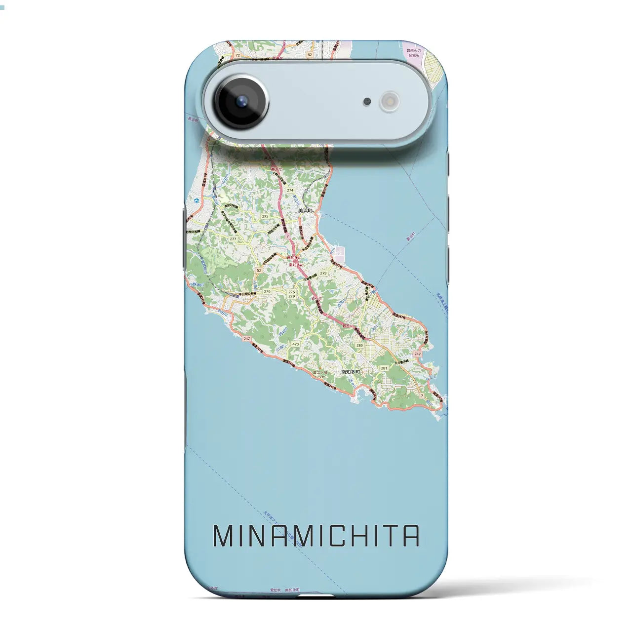 【南知多(愛知県)】地図柄iPhoneケース(バックカバータイプ)