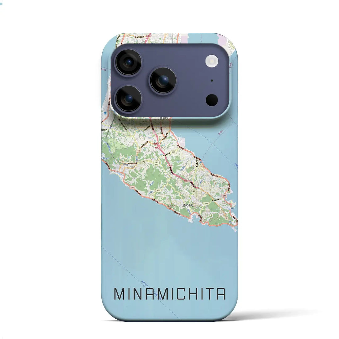 【南知多(愛知県)】地図柄iPhoneケース(バックカバータイプ)ナチュラル・iPhone 17 Pro Max 用