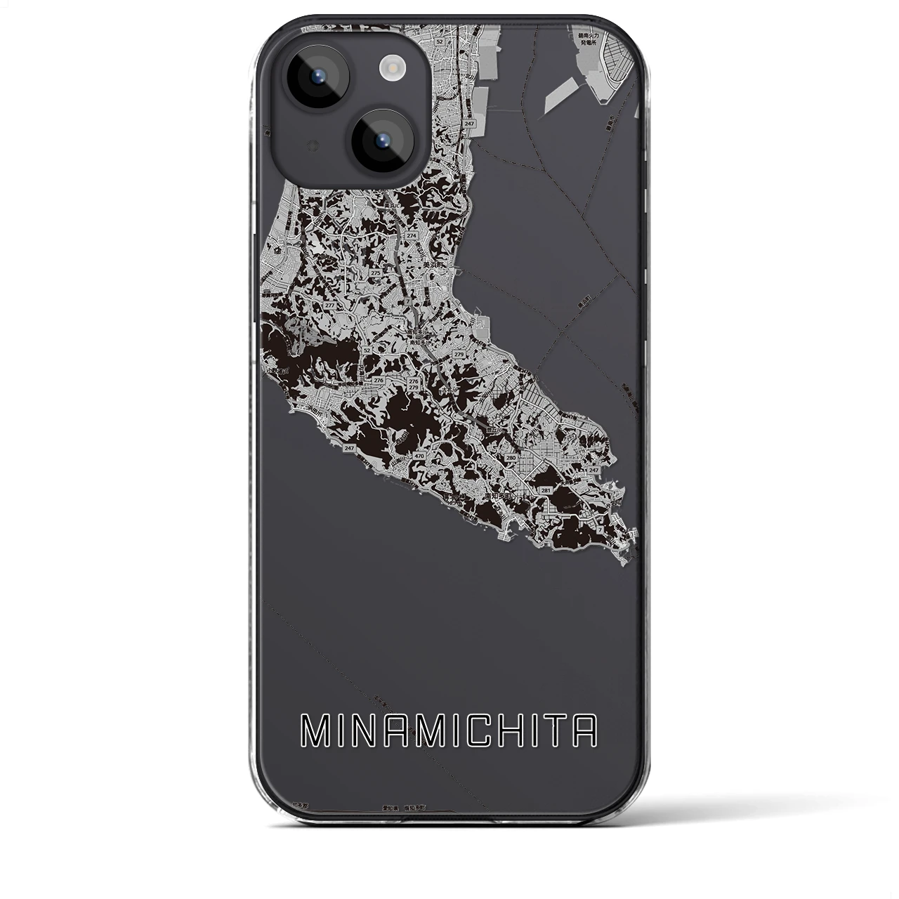 【南知多(愛知県)】地図柄iPhoneケース(クリアタイプ)