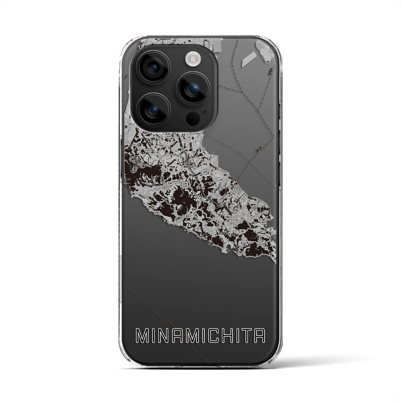 【南知多(愛知県)】地図柄iPhoneケース(クリアタイプ)