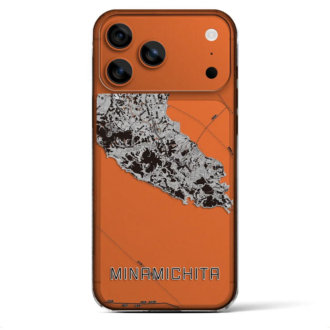 【南知多(愛知県)】地図柄iPhoneケース(クリアタイプ)