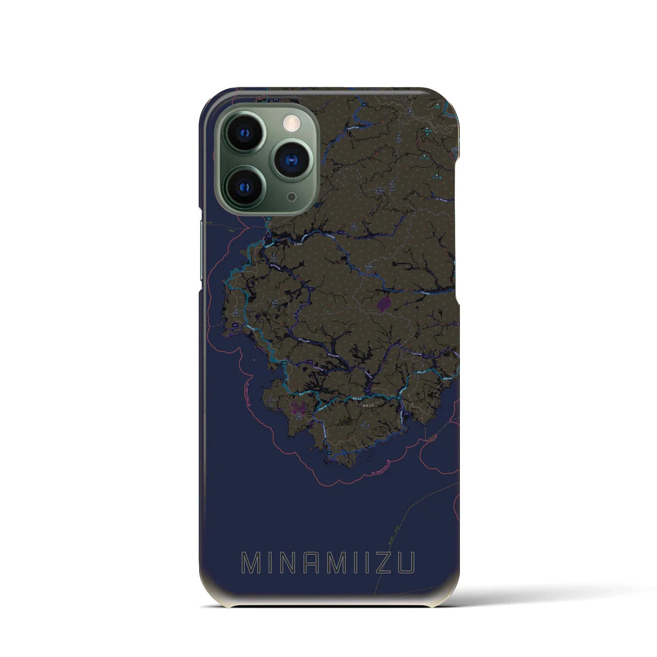 【南伊豆(静岡県)】地図柄iPhoneケース(バックカバータイプ)