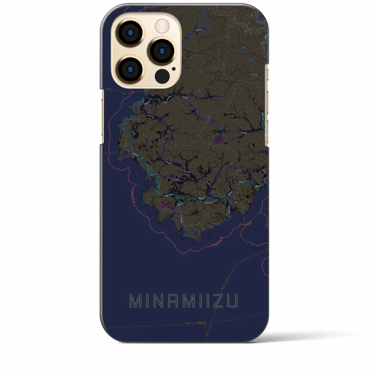 【南伊豆(静岡県)】地図柄iPhoneケース(バックカバータイプ)
