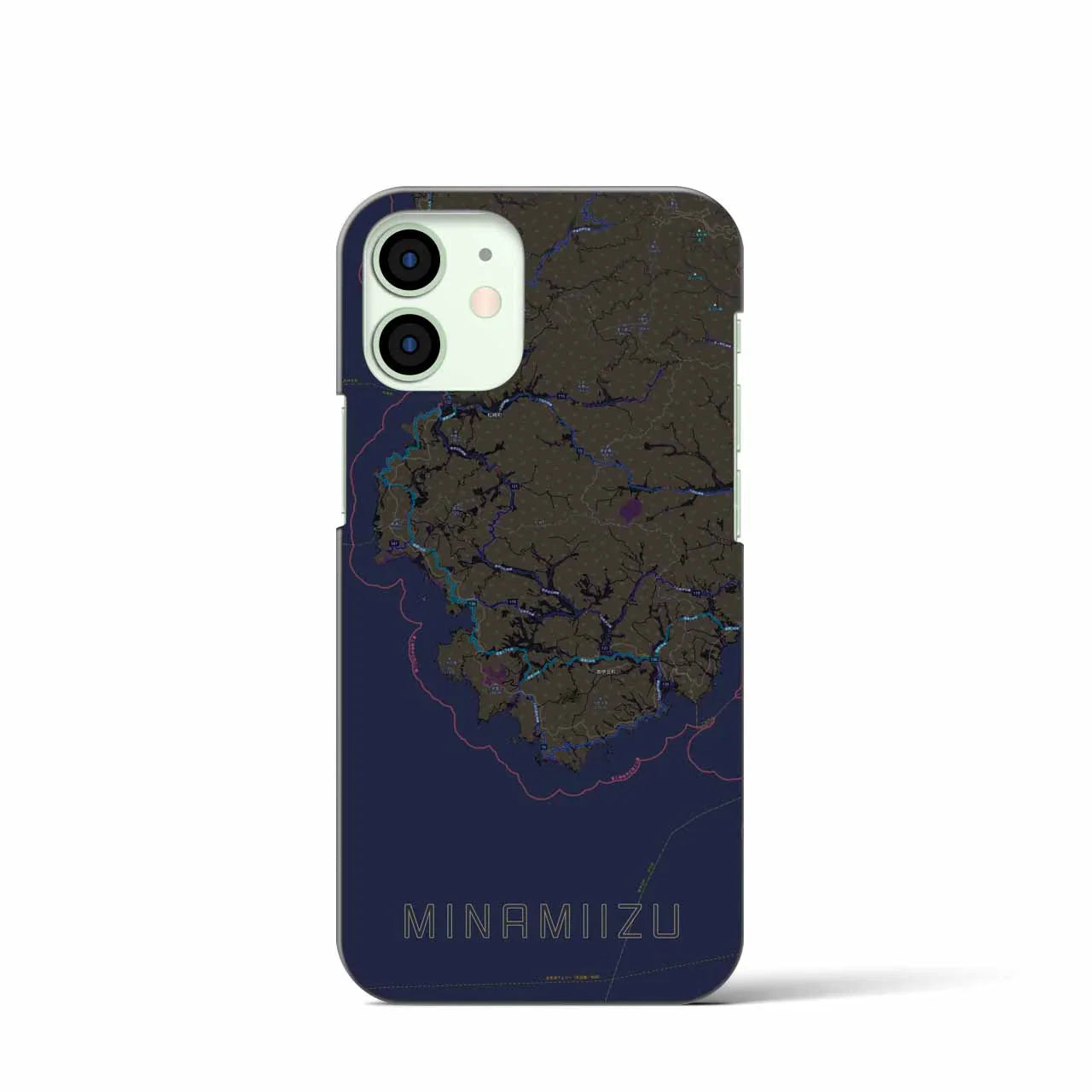 【南伊豆(静岡県)】地図柄iPhoneケース(バックカバータイプ)