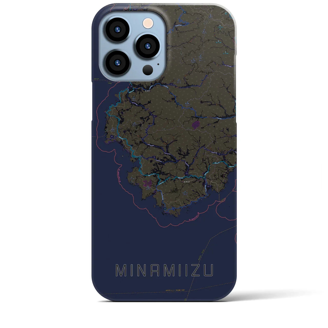 【南伊豆(静岡県)】地図柄iPhoneケース(バックカバータイプ)