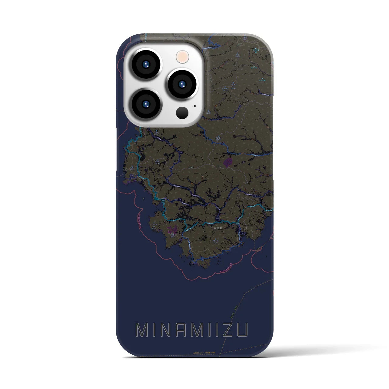 【南伊豆(静岡県)】地図柄iPhoneケース(バックカバータイプ)