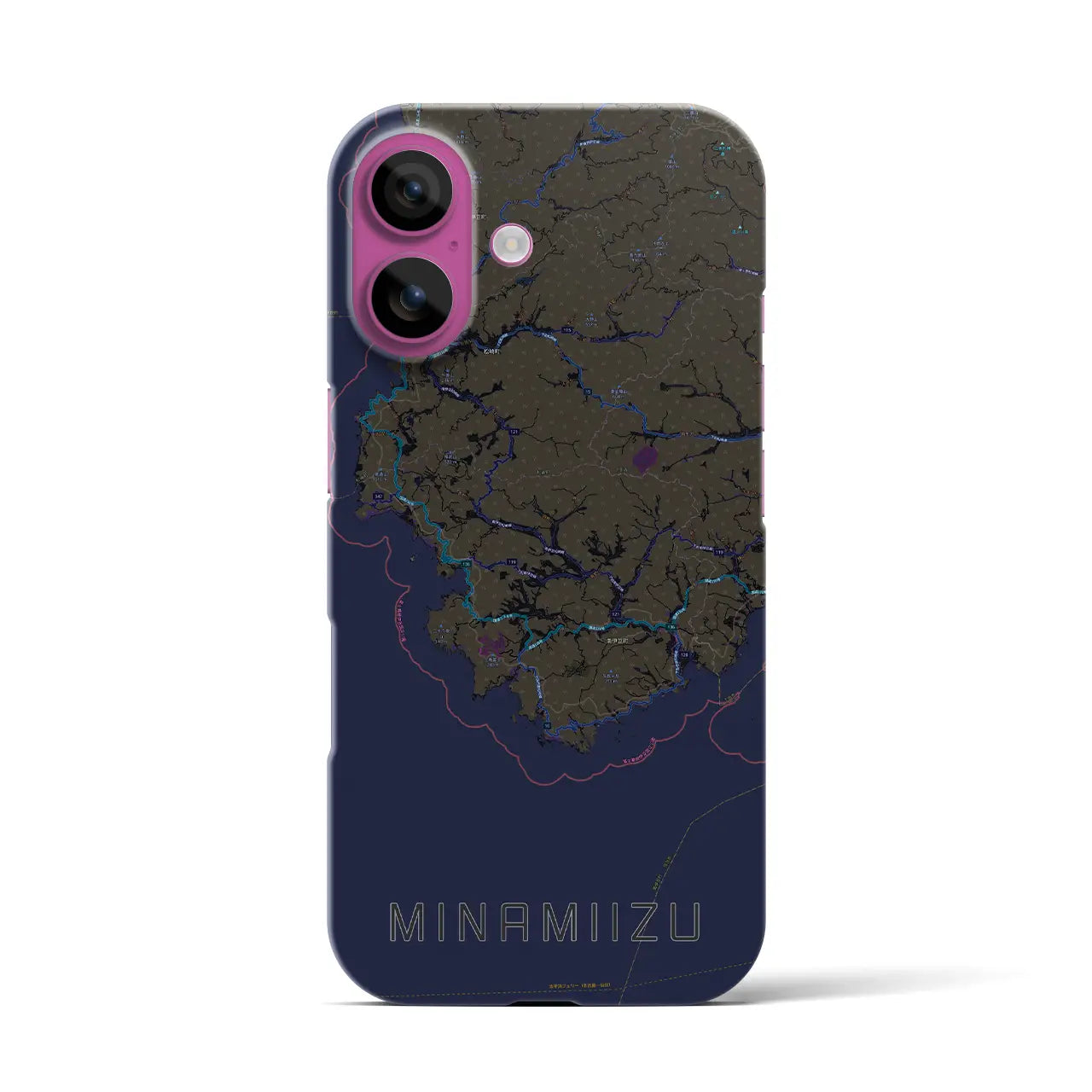 【南伊豆(静岡県)】地図柄iPhoneケース(バックカバータイプ)