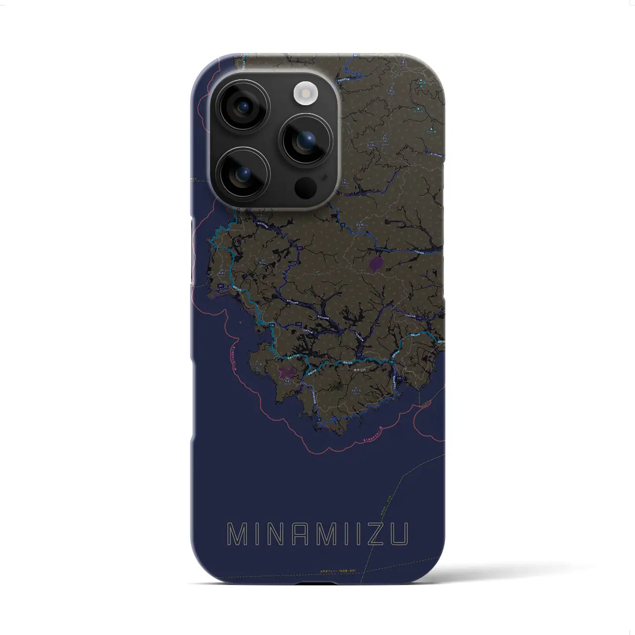 【南伊豆(静岡県)】地図柄iPhoneケース(バックカバータイプ)