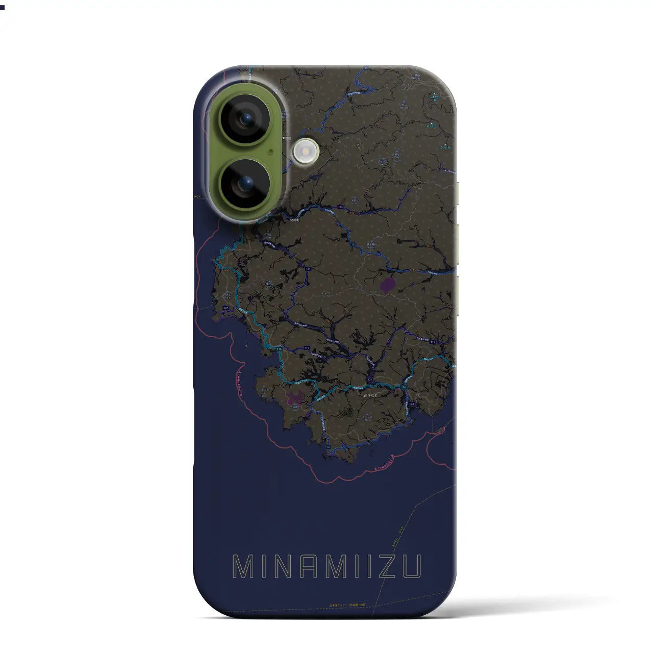 【南伊豆(静岡県)】地図柄iPhoneケース(バックカバータイプ)