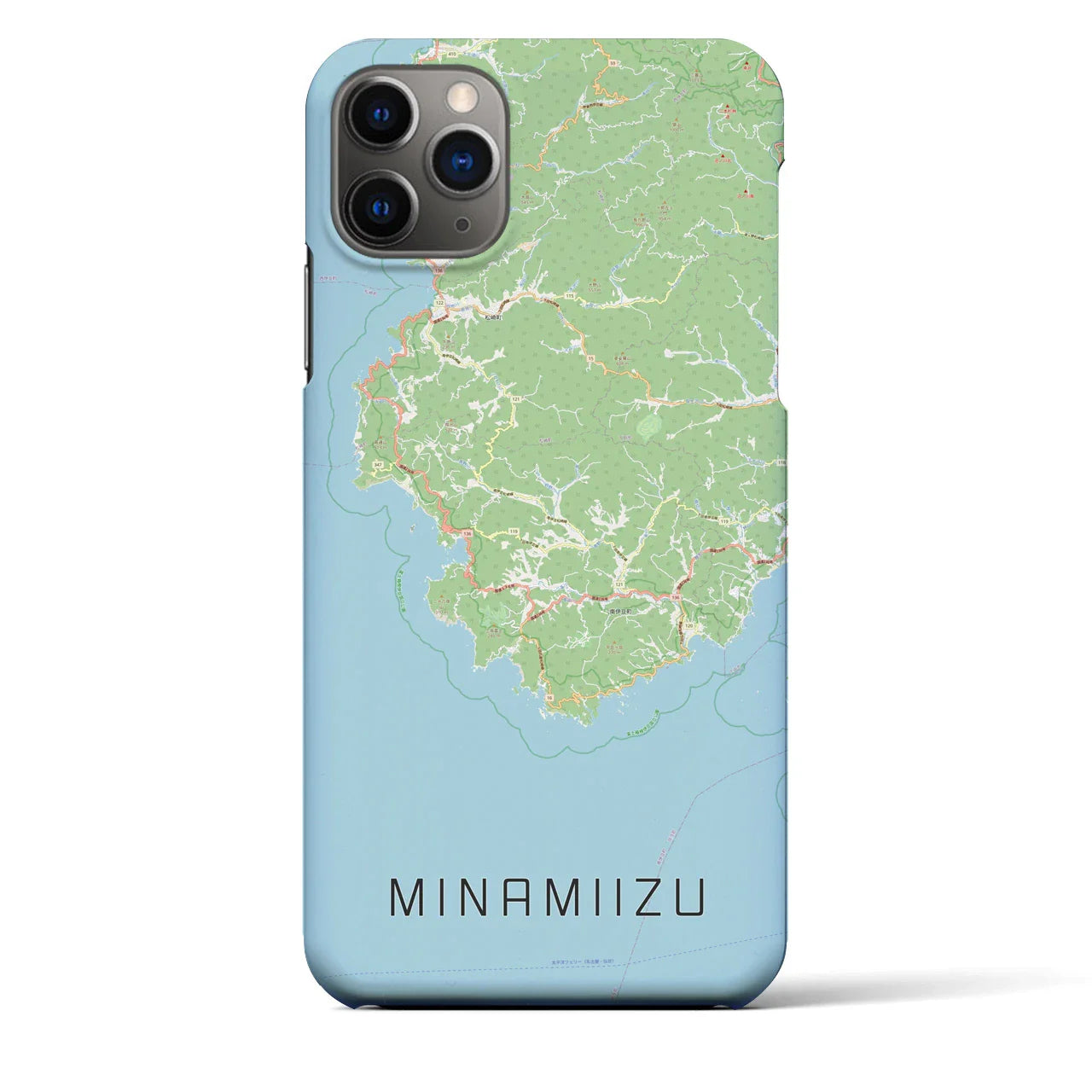 【南伊豆(静岡県)】地図柄iPhoneケース(バックカバータイプ)