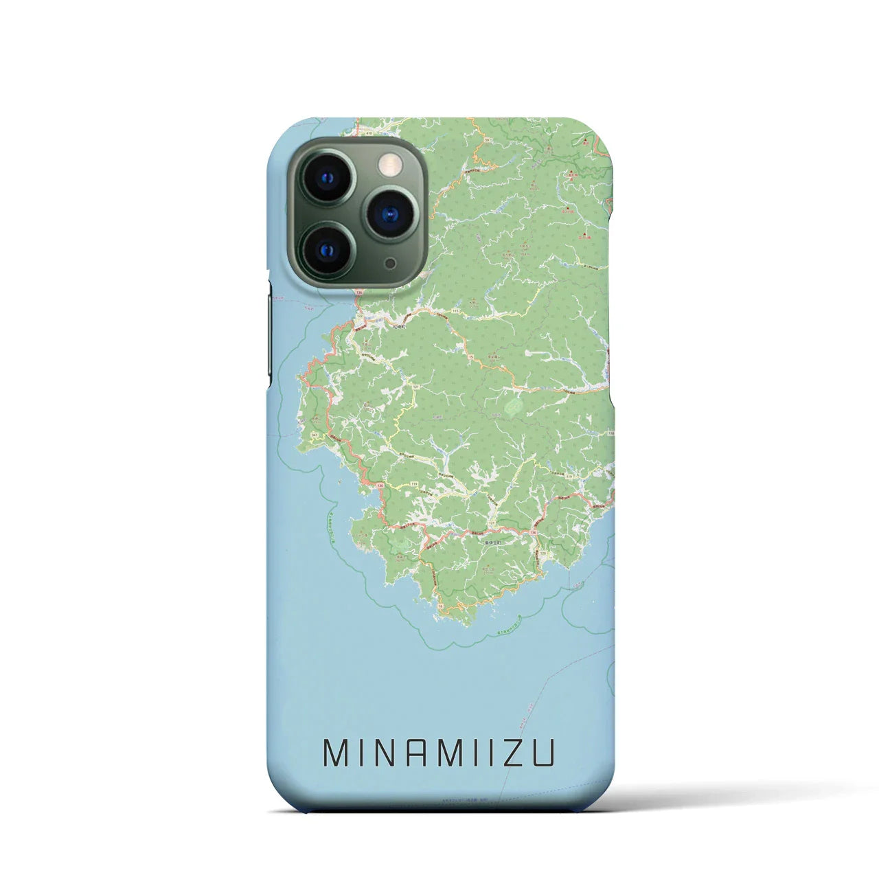 【南伊豆(静岡県)】地図柄iPhoneケース(バックカバータイプ)
