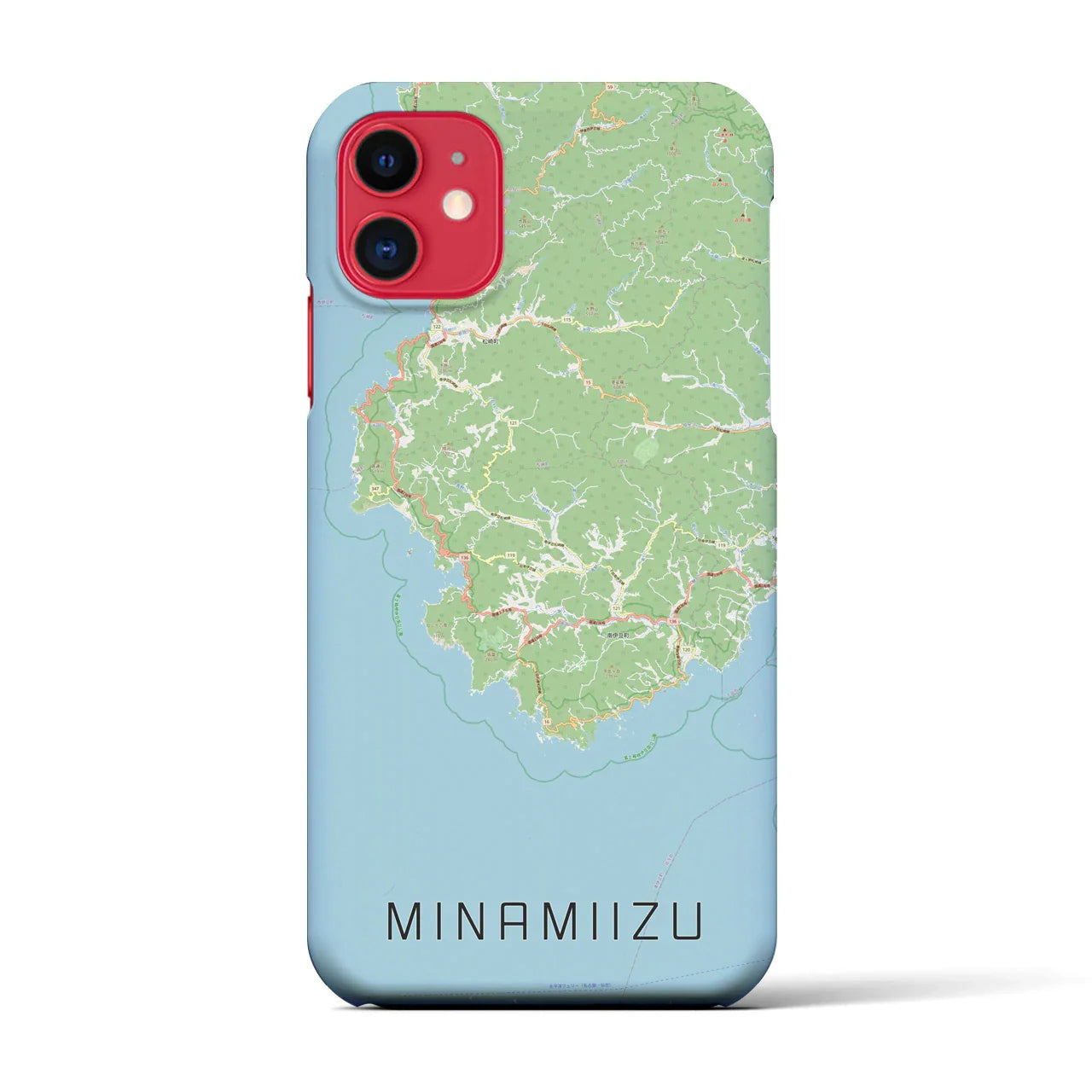 【南伊豆(静岡県)】地図柄iPhoneケース(バックカバータイプ)