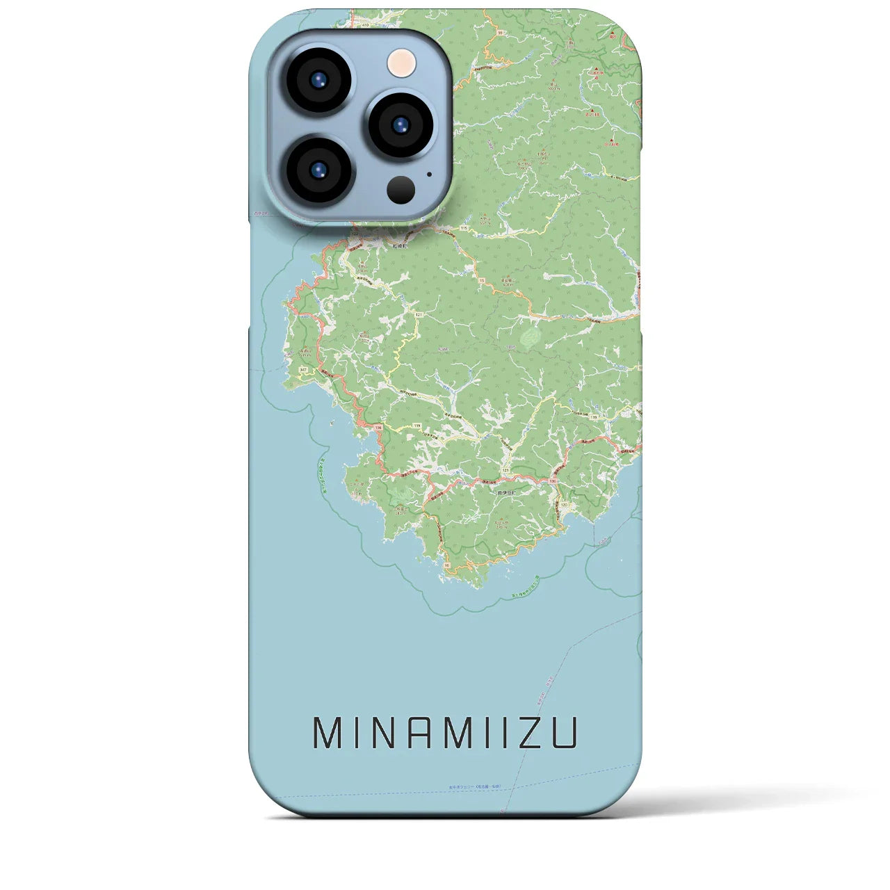【南伊豆(静岡県)】地図柄iPhoneケース(バックカバータイプ)