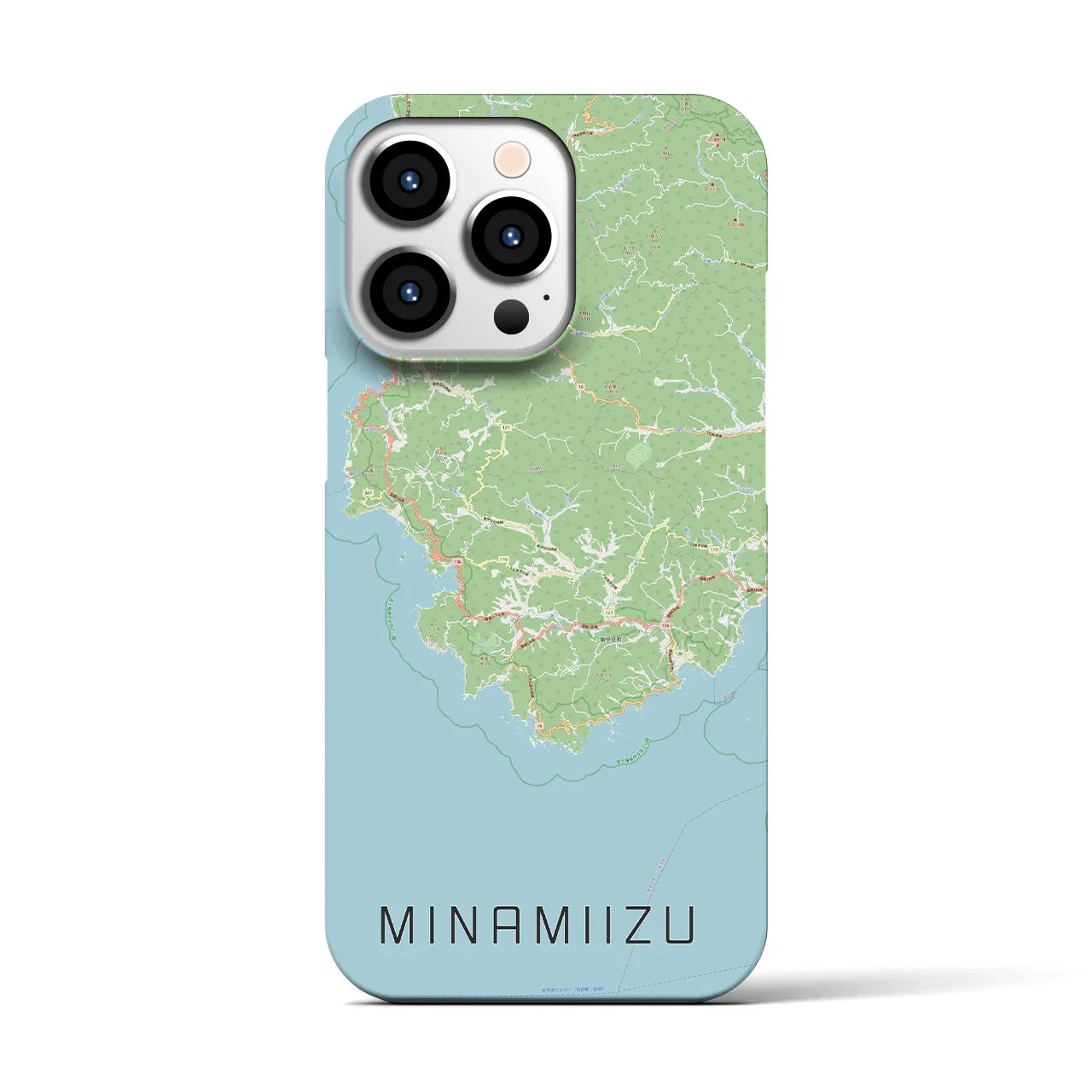 【南伊豆(静岡県)】地図柄iPhoneケース(バックカバータイプ)