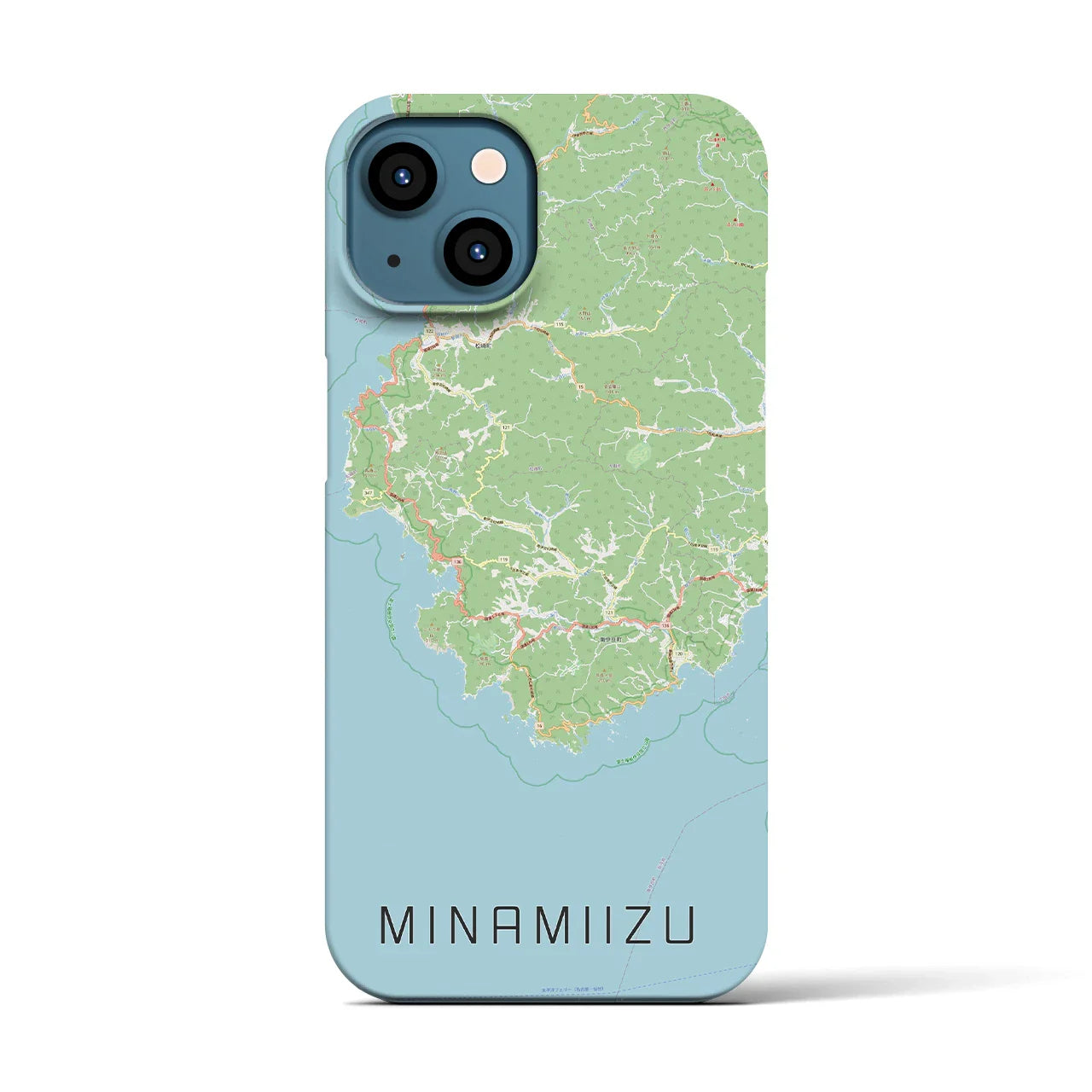 【南伊豆(静岡県)】地図柄iPhoneケース(バックカバータイプ)