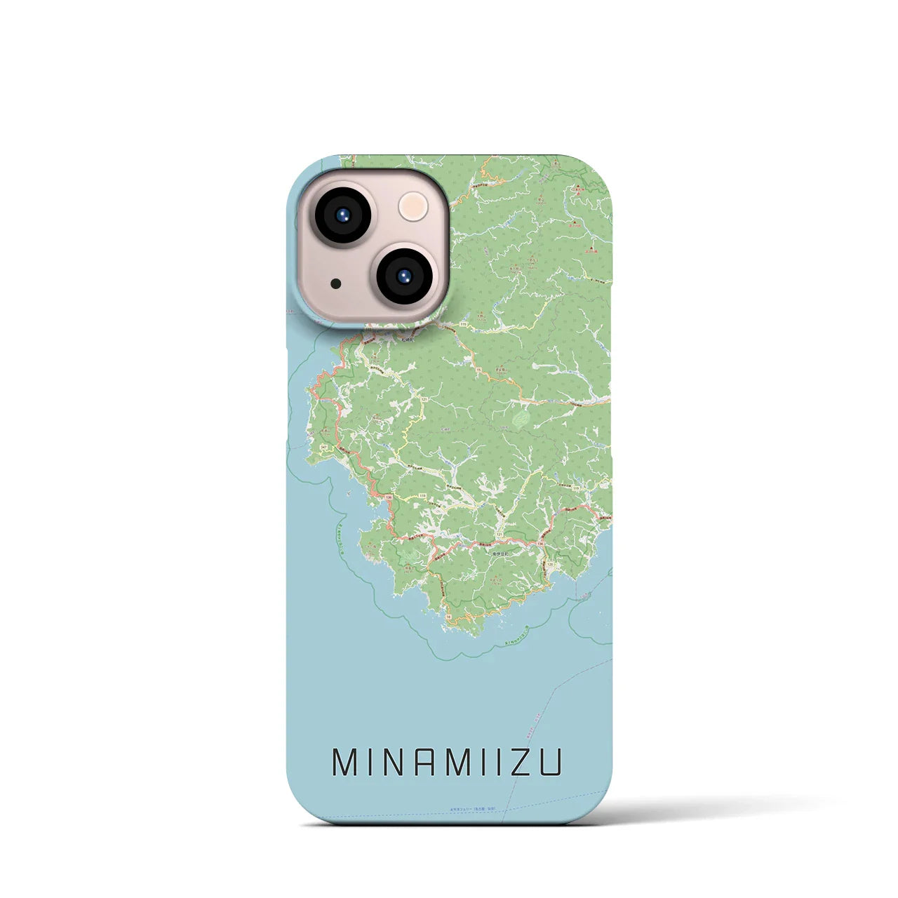 【南伊豆(静岡県)】地図柄iPhoneケース(バックカバータイプ)