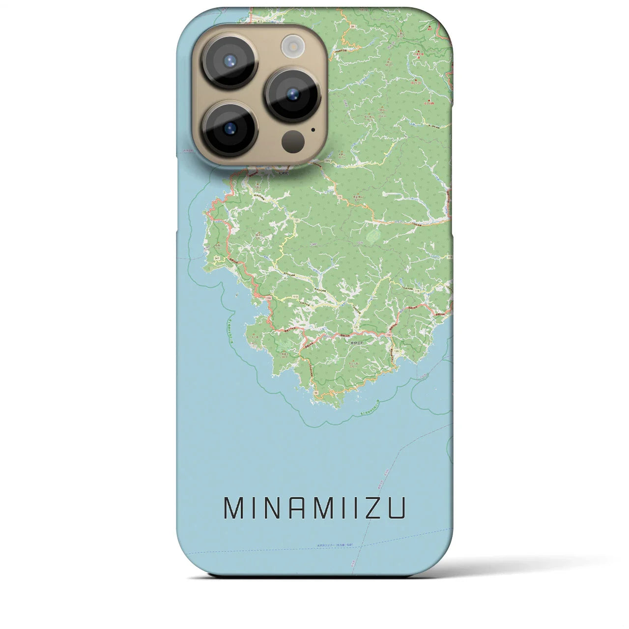 【南伊豆(静岡県)】地図柄iPhoneケース(バックカバータイプ)