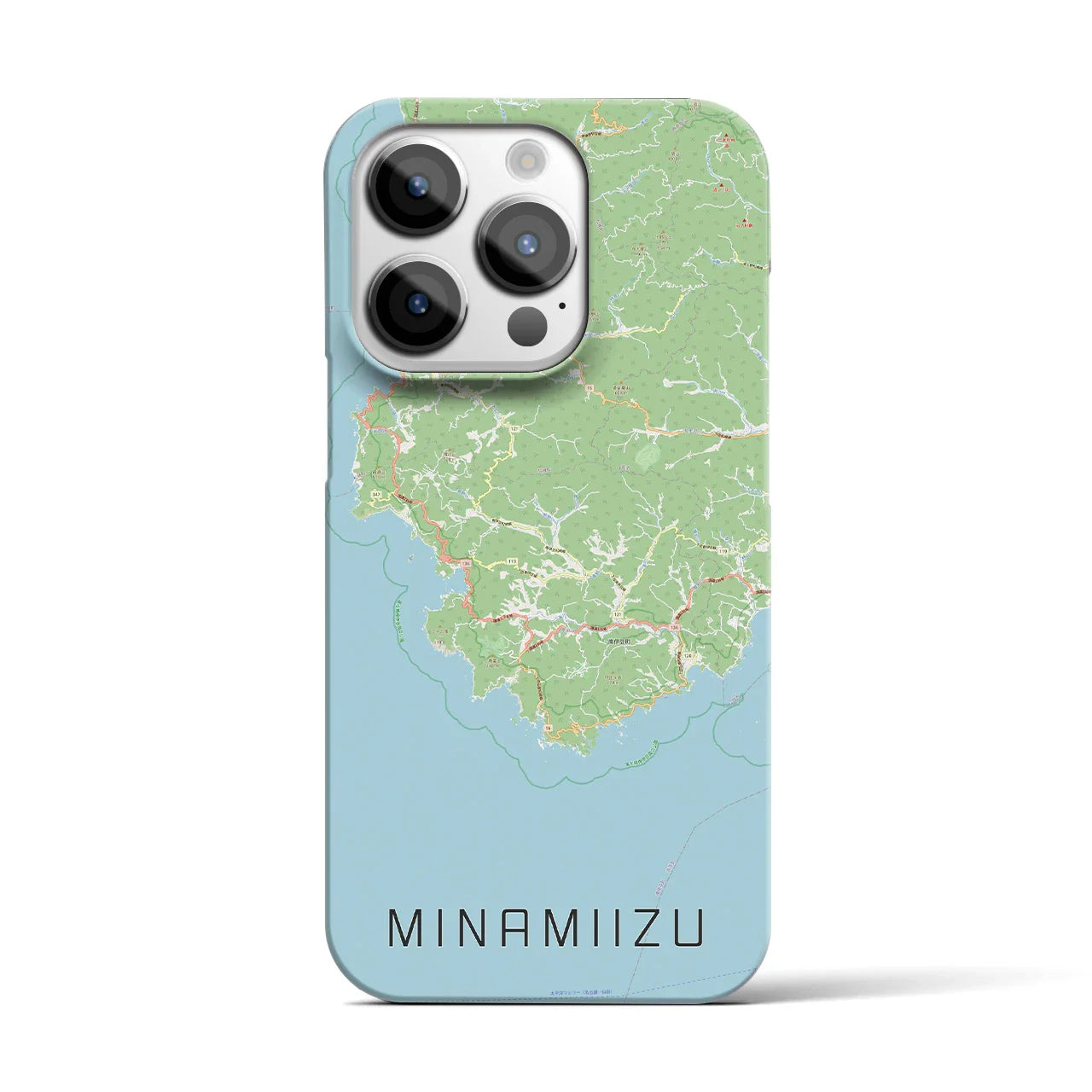 【南伊豆(静岡県)】地図柄iPhoneケース(バックカバータイプ)