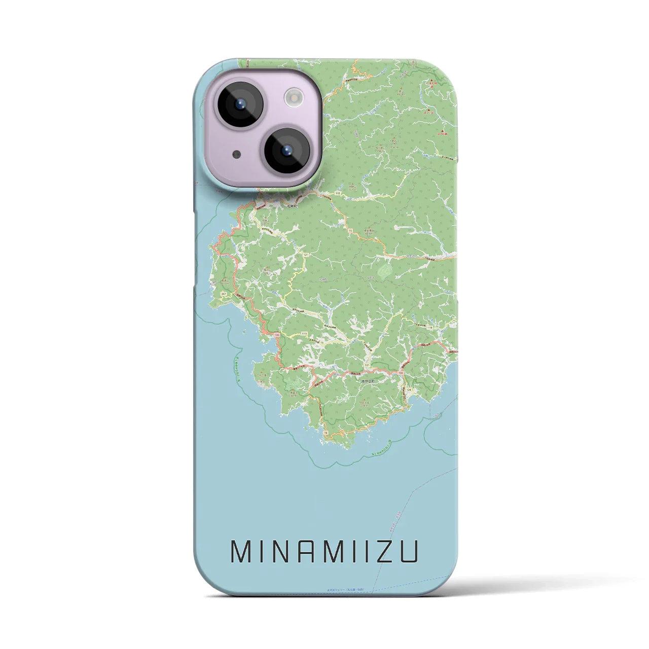【南伊豆(静岡県)】地図柄iPhoneケース(バックカバータイプ)