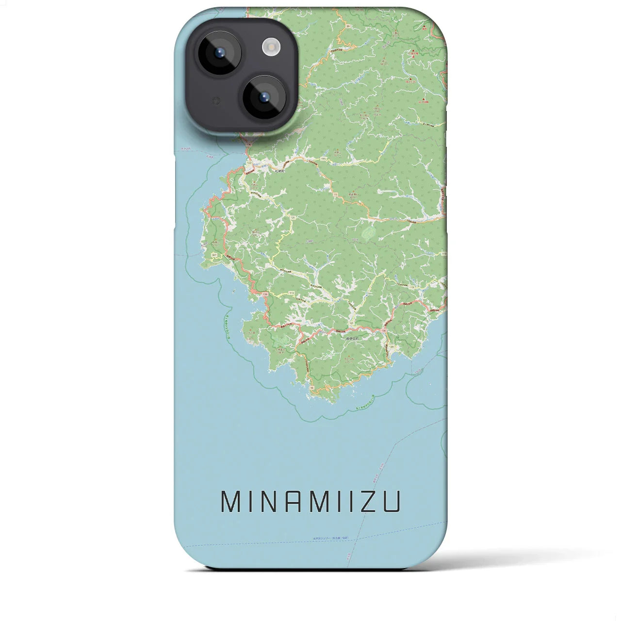 【南伊豆(静岡県)】地図柄iPhoneケース(バックカバータイプ)