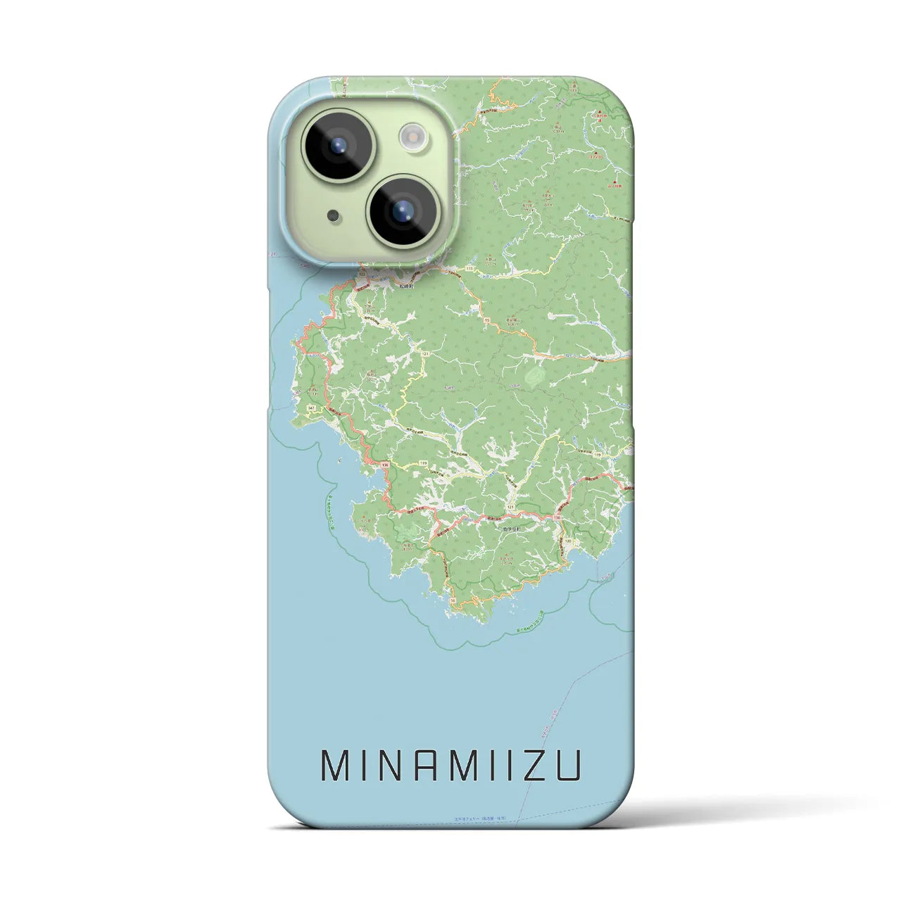 【南伊豆(静岡県)】地図柄iPhoneケース(バックカバータイプ)