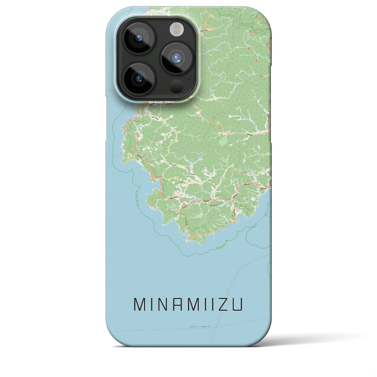 【南伊豆(静岡県)】地図柄iPhoneケース(バックカバータイプ)
