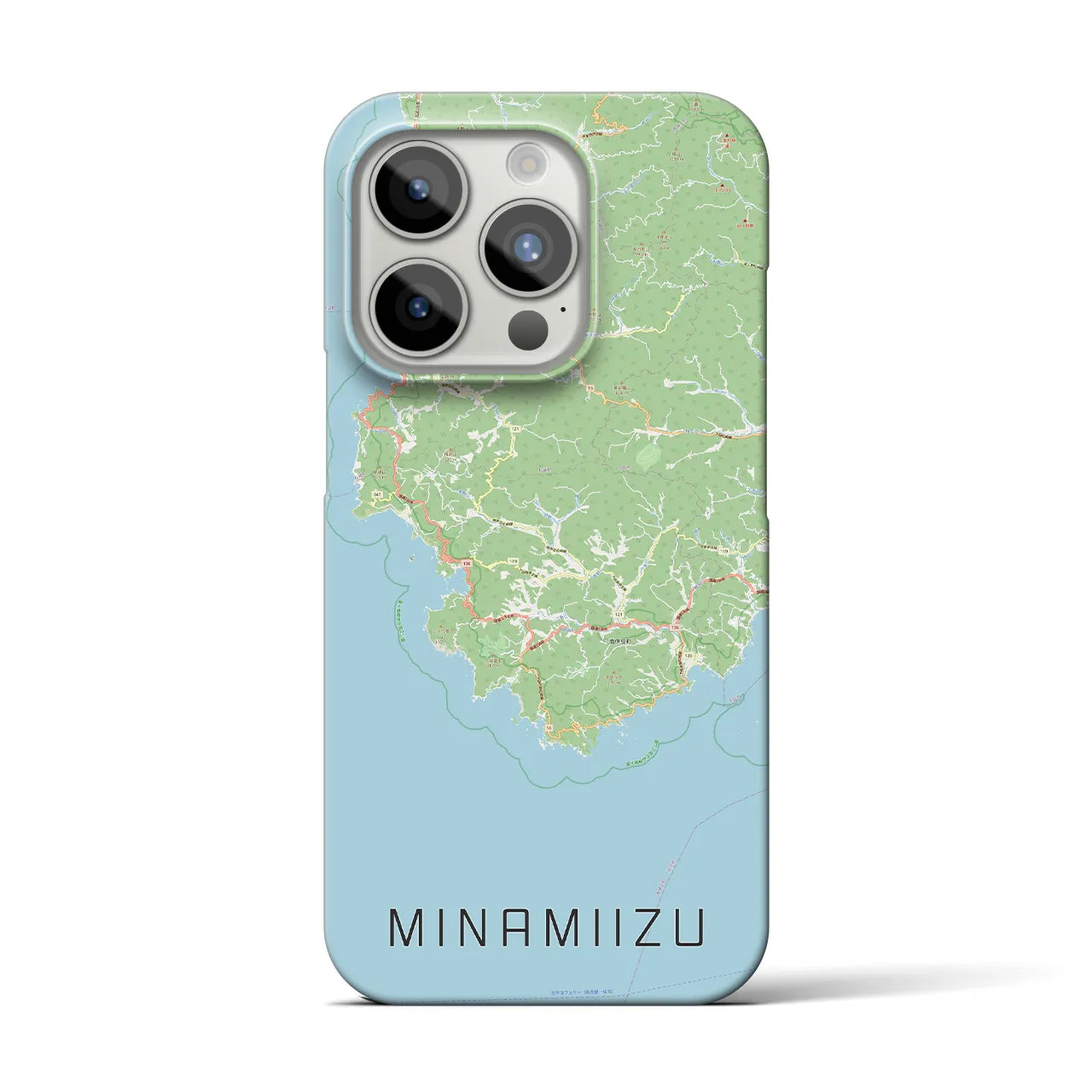 【南伊豆(静岡県)】地図柄iPhoneケース(バックカバータイプ)
