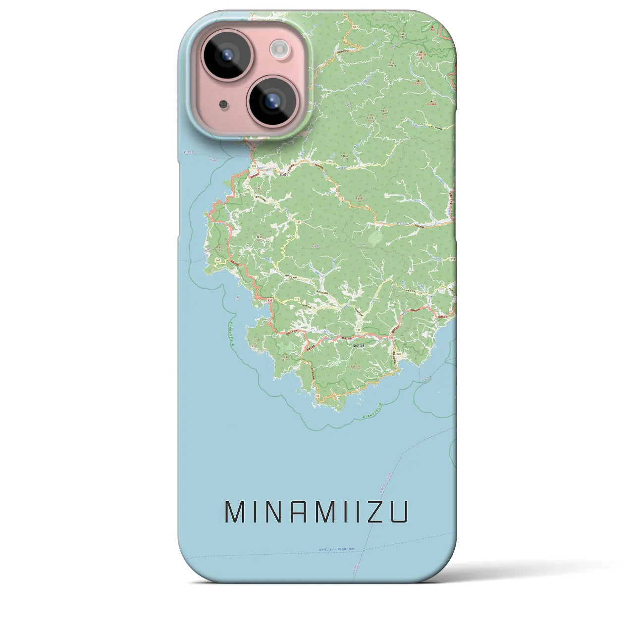 【南伊豆(静岡県)】地図柄iPhoneケース(バックカバータイプ)