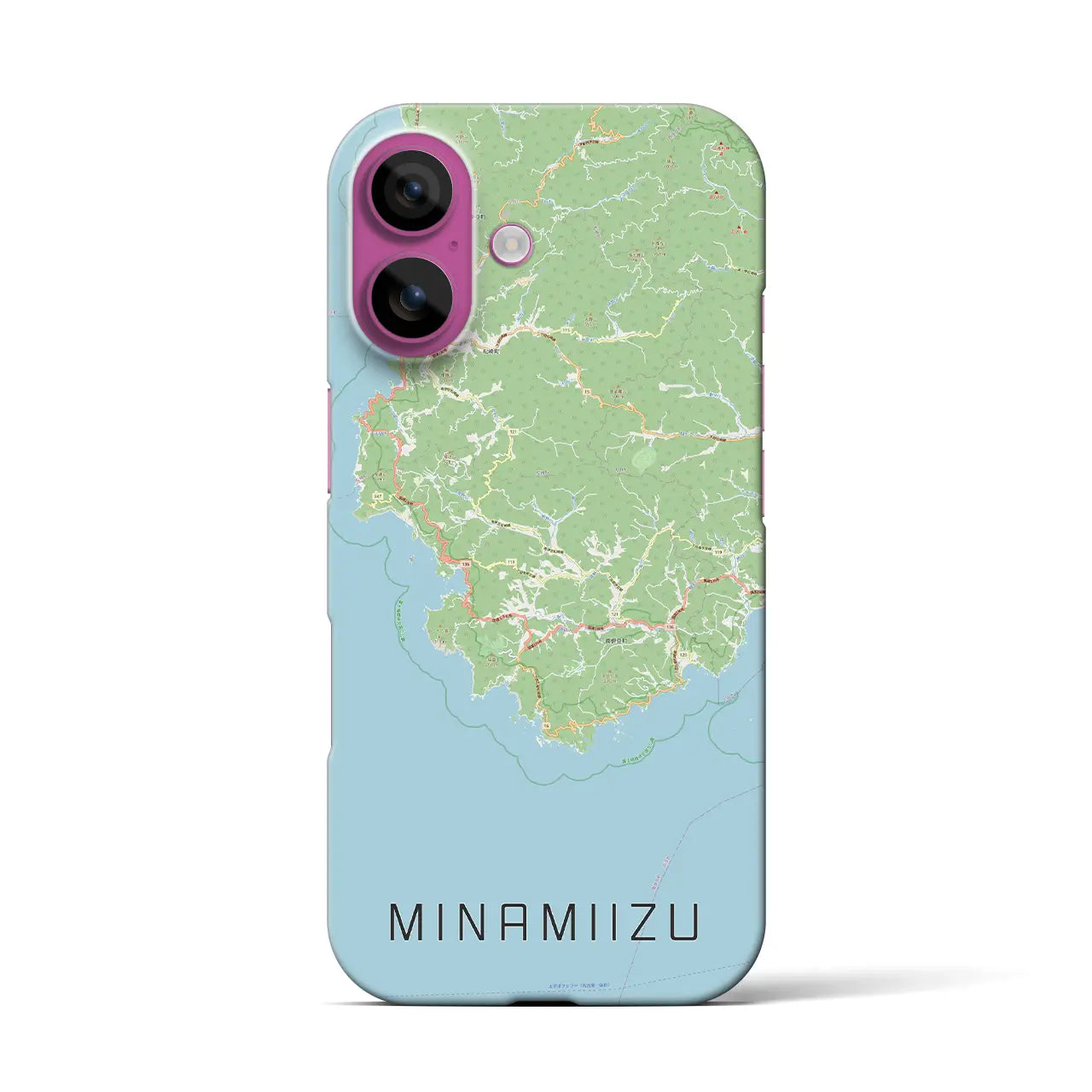 【南伊豆(静岡県)】地図柄iPhoneケース(バックカバータイプ)