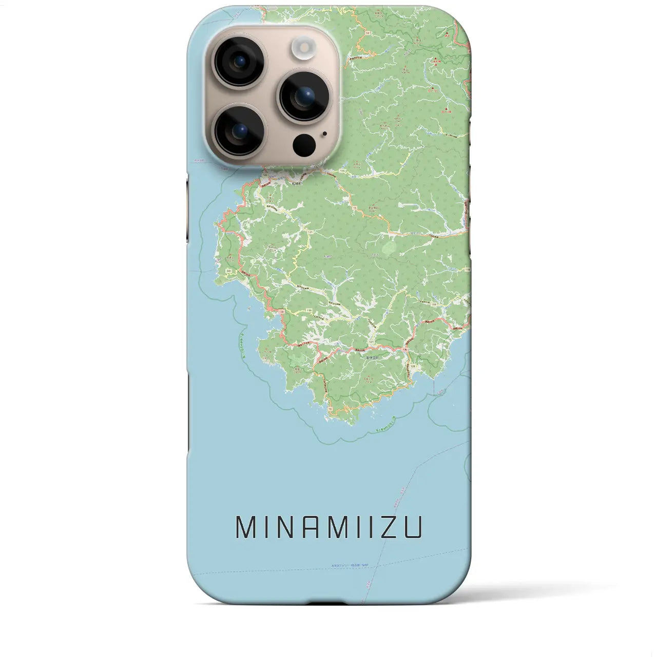 【南伊豆(静岡県)】地図柄iPhoneケース(バックカバータイプ)
