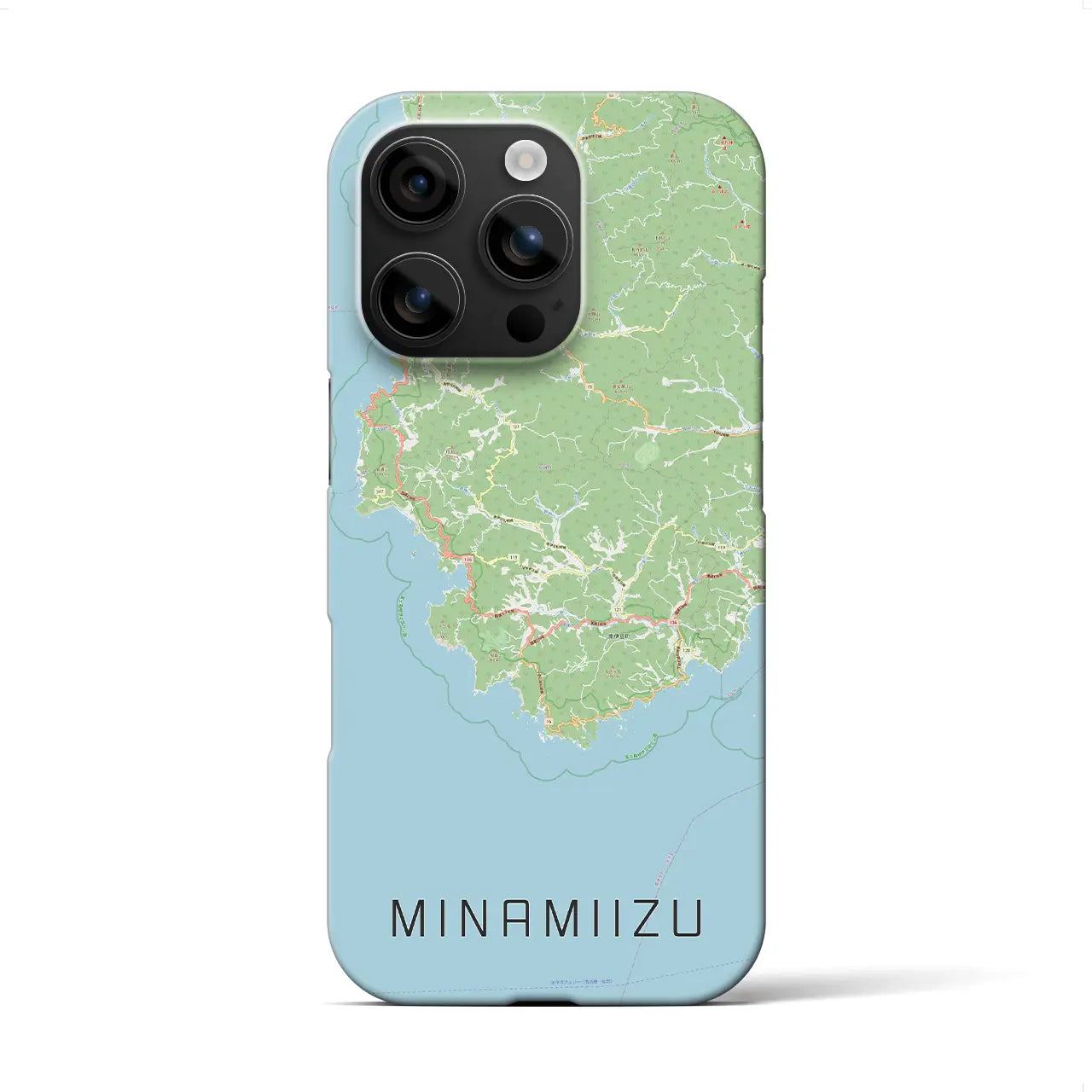 【南伊豆(静岡県)】地図柄iPhoneケース(バックカバータイプ)