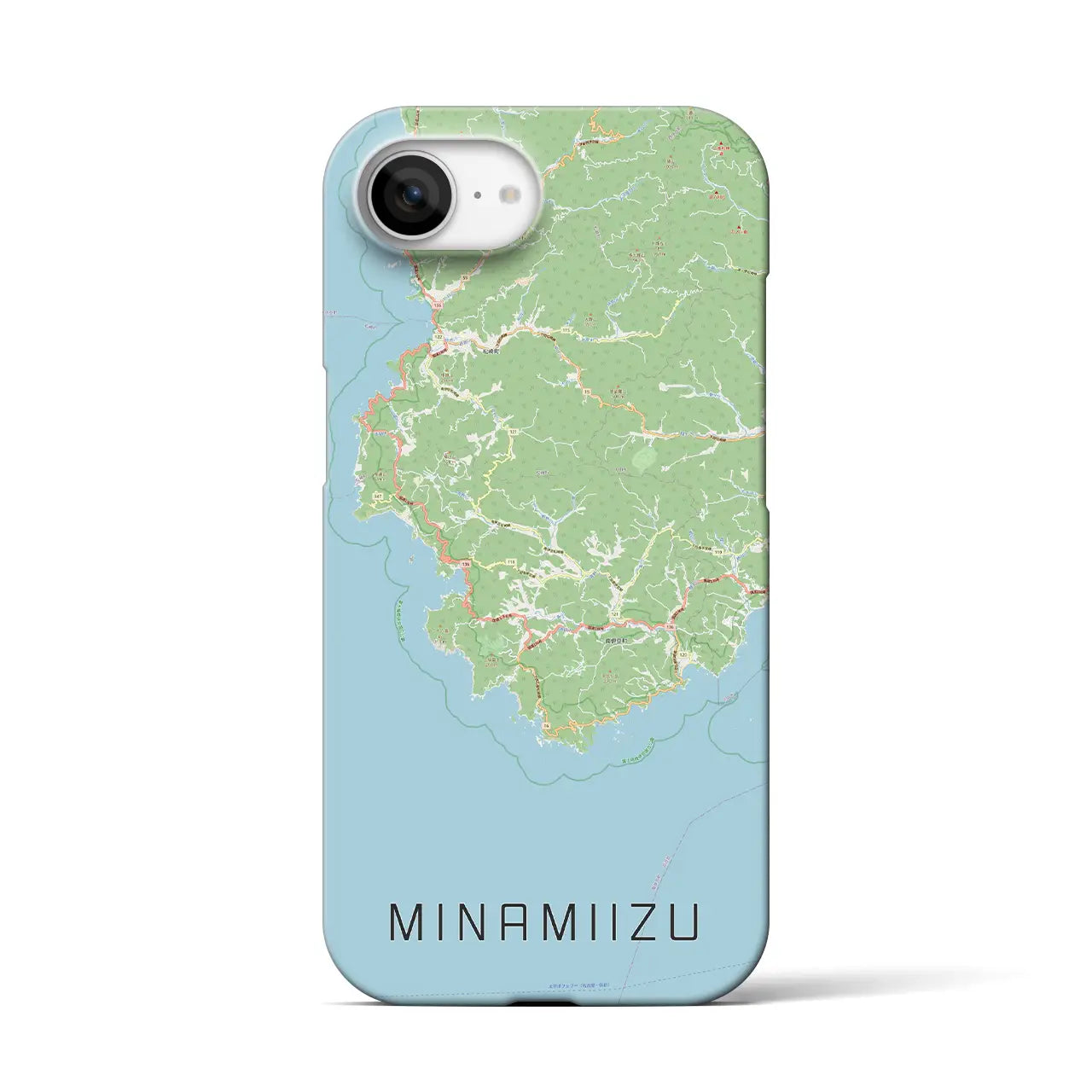 【南伊豆(静岡県)】地図柄iPhoneケース(バックカバータイプ)