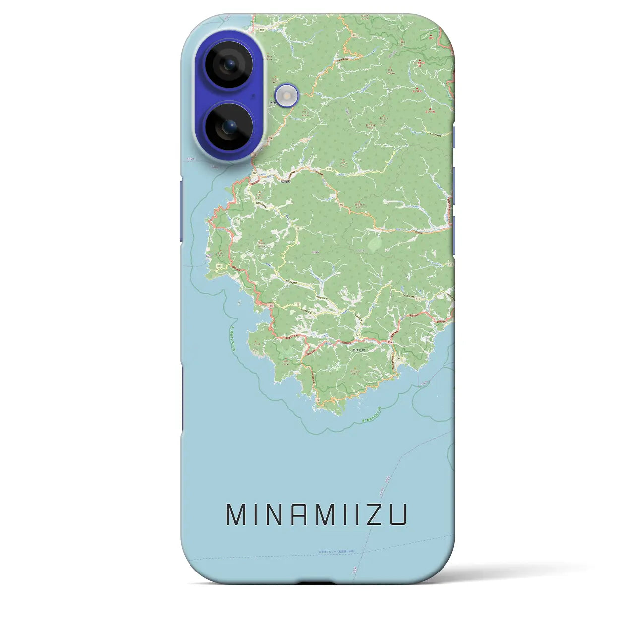 【南伊豆(静岡県)】地図柄iPhoneケース(バックカバータイプ)ナチュラル・iPhone 16 Pro Max 用