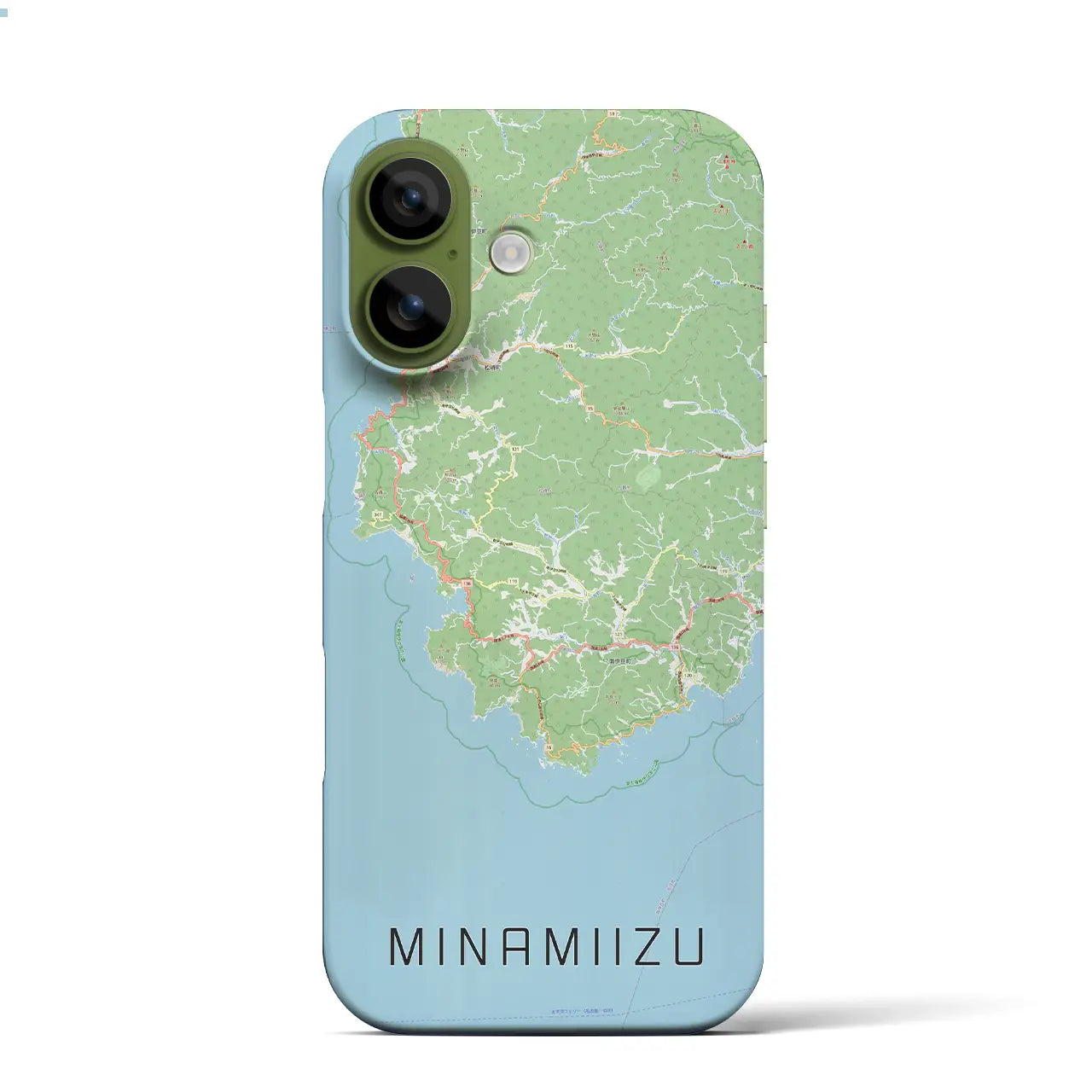 【南伊豆(静岡県)】地図柄iPhoneケース(バックカバータイプ)